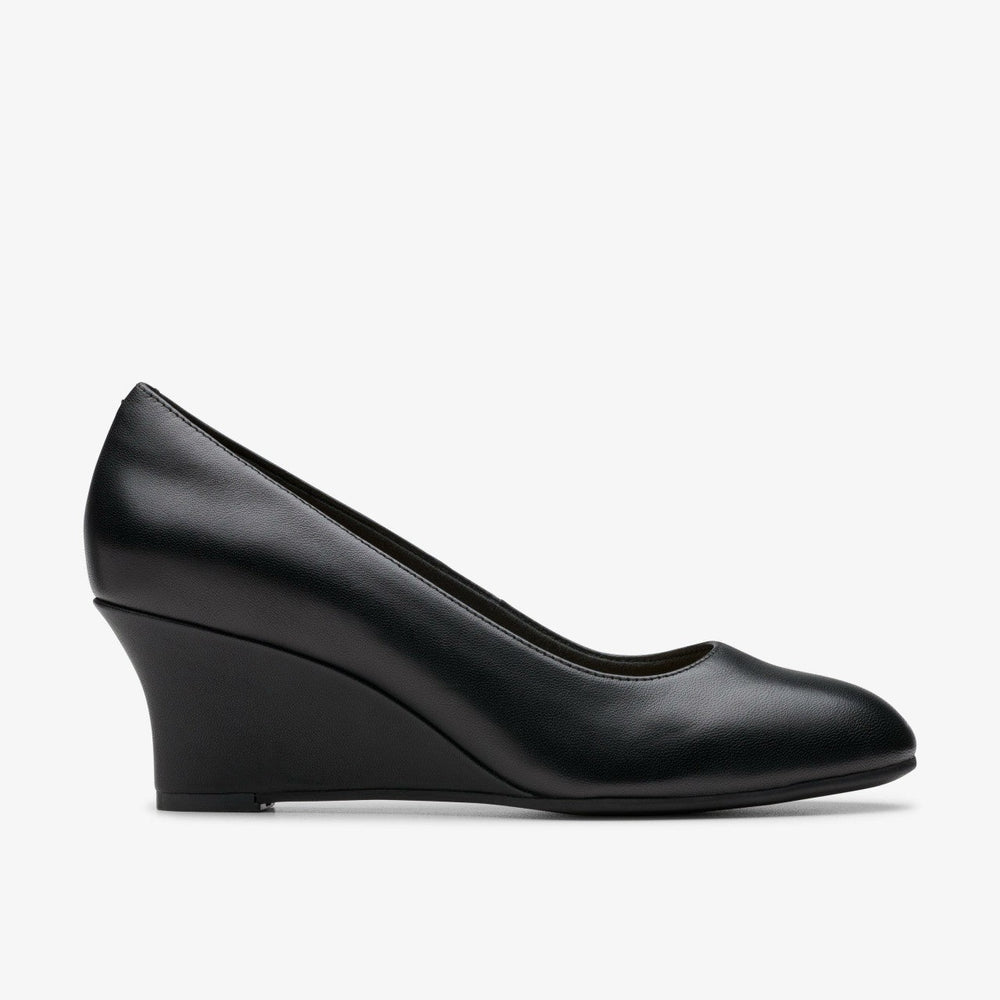 Olivette Pearl Black Leather
