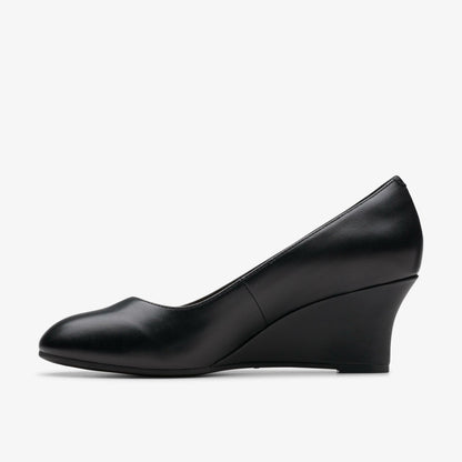 Olivette Pearl Black Leather