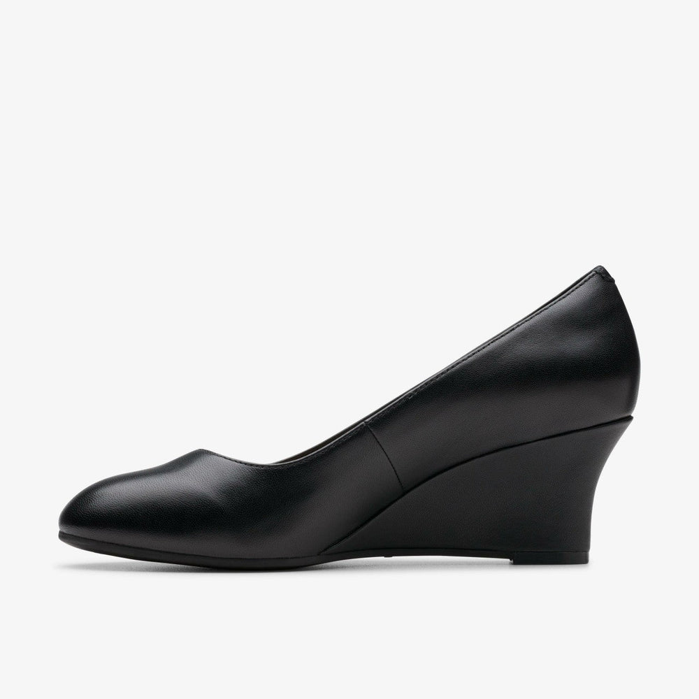 Olivette Pearl Black Leather