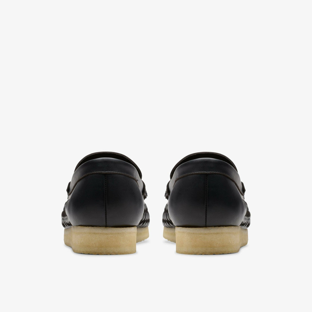 Wallabee Penny Weave Black Leather