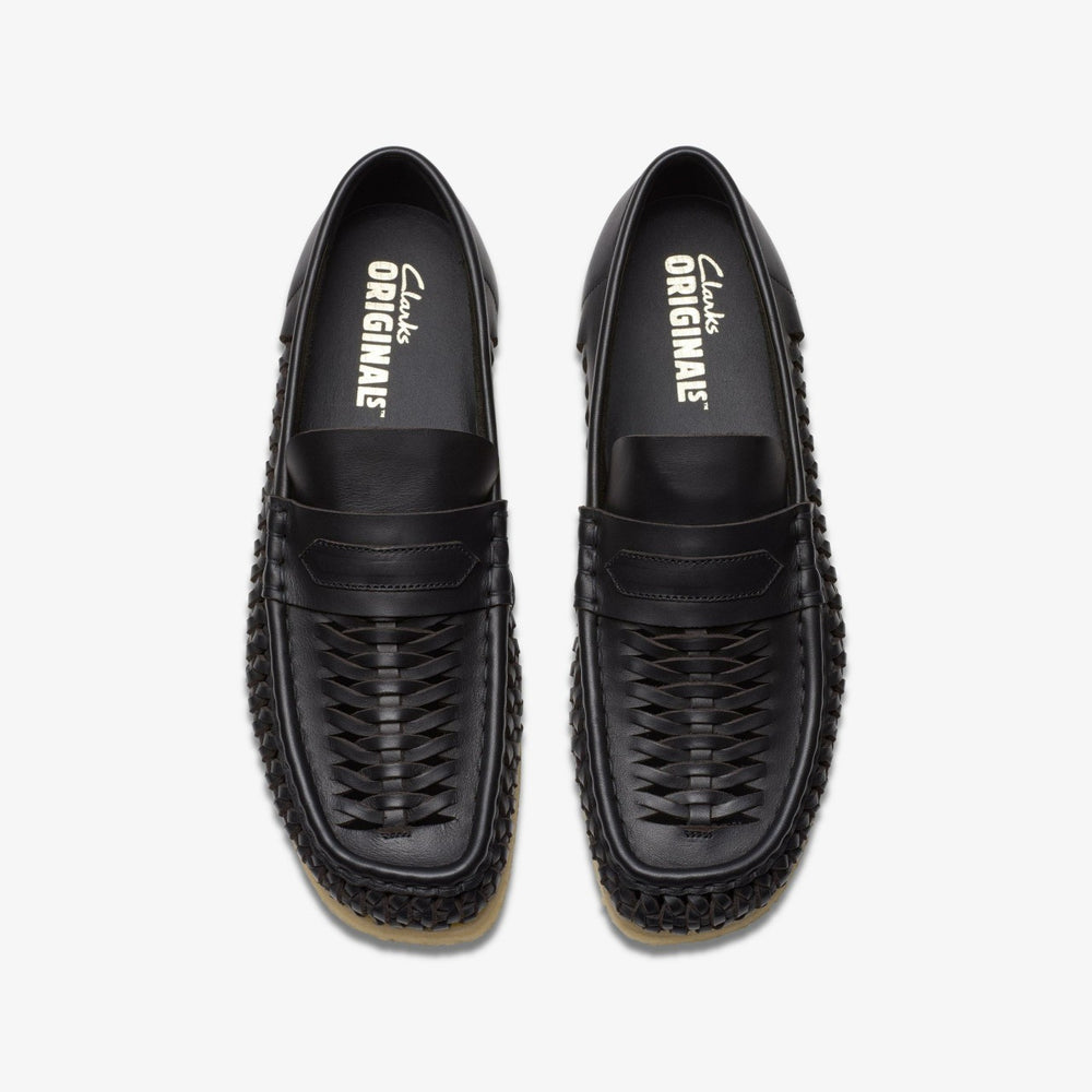 Wallabee Penny Weave Black Leather