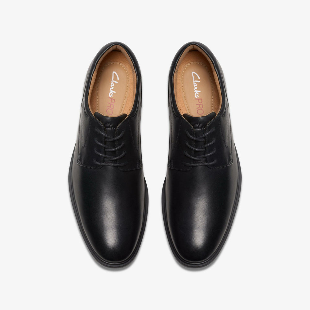 Eldredge Plain Black Leather