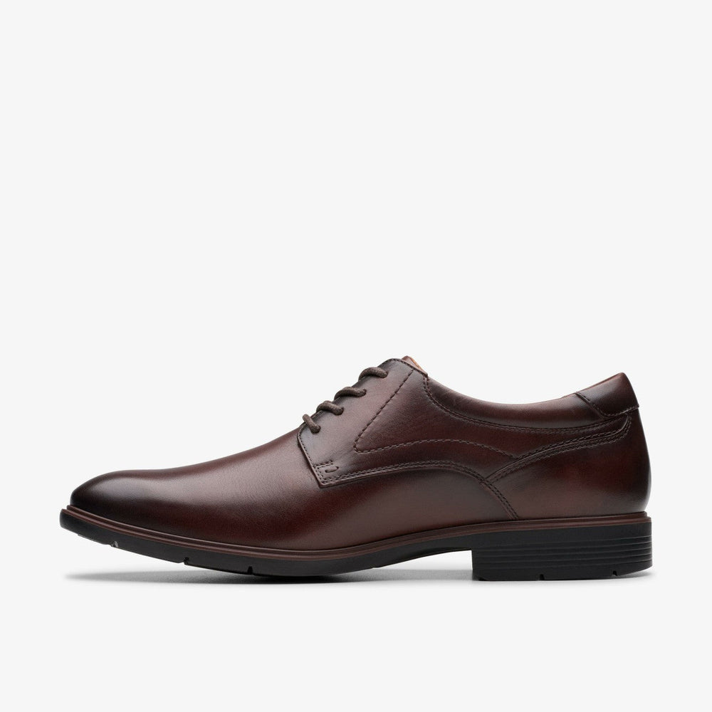 Eldredge Plain Dark Brown Leather