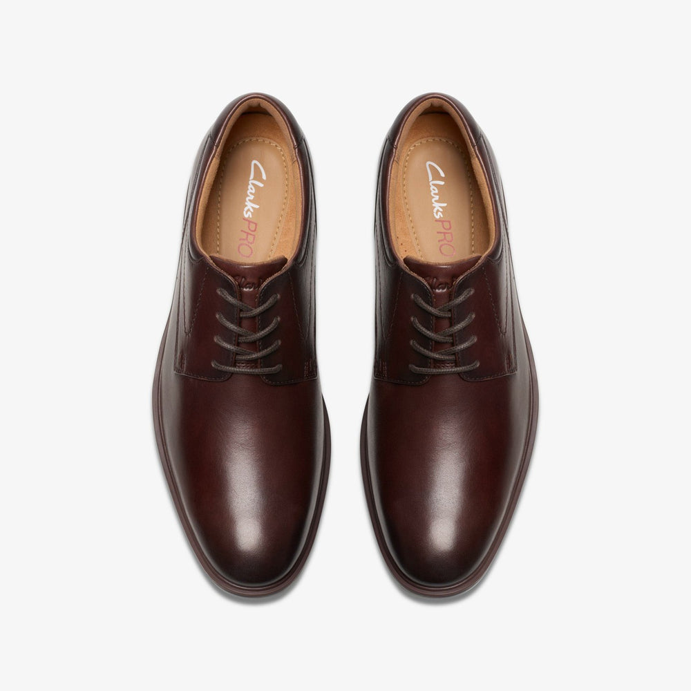 Eldredge Plain Dark Brown Leather