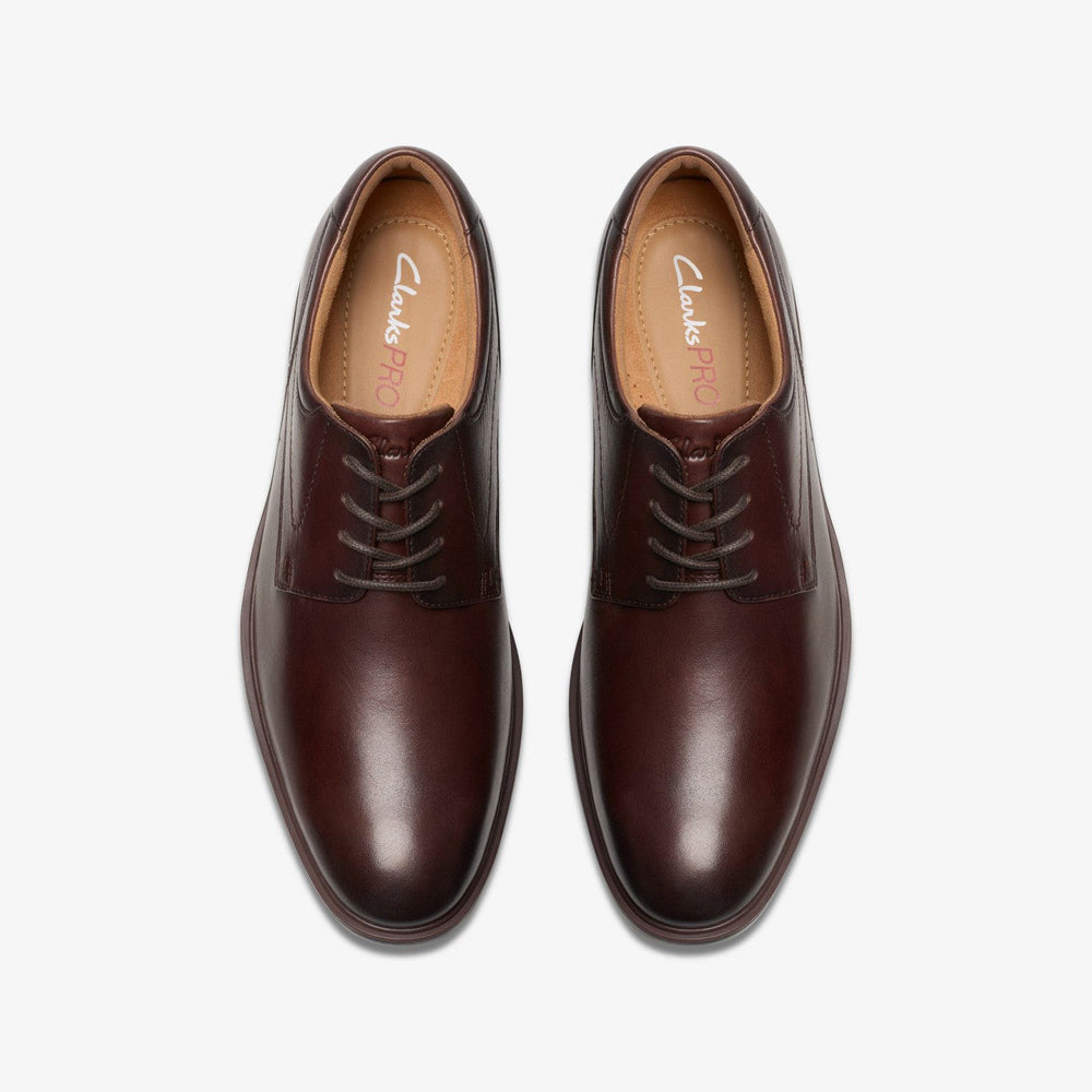 Eldredge Plain Dark Brown Leather