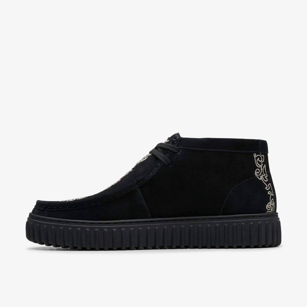 Torhill Woven Black Suede