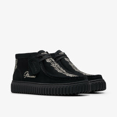 Torhill Woven Black Suede