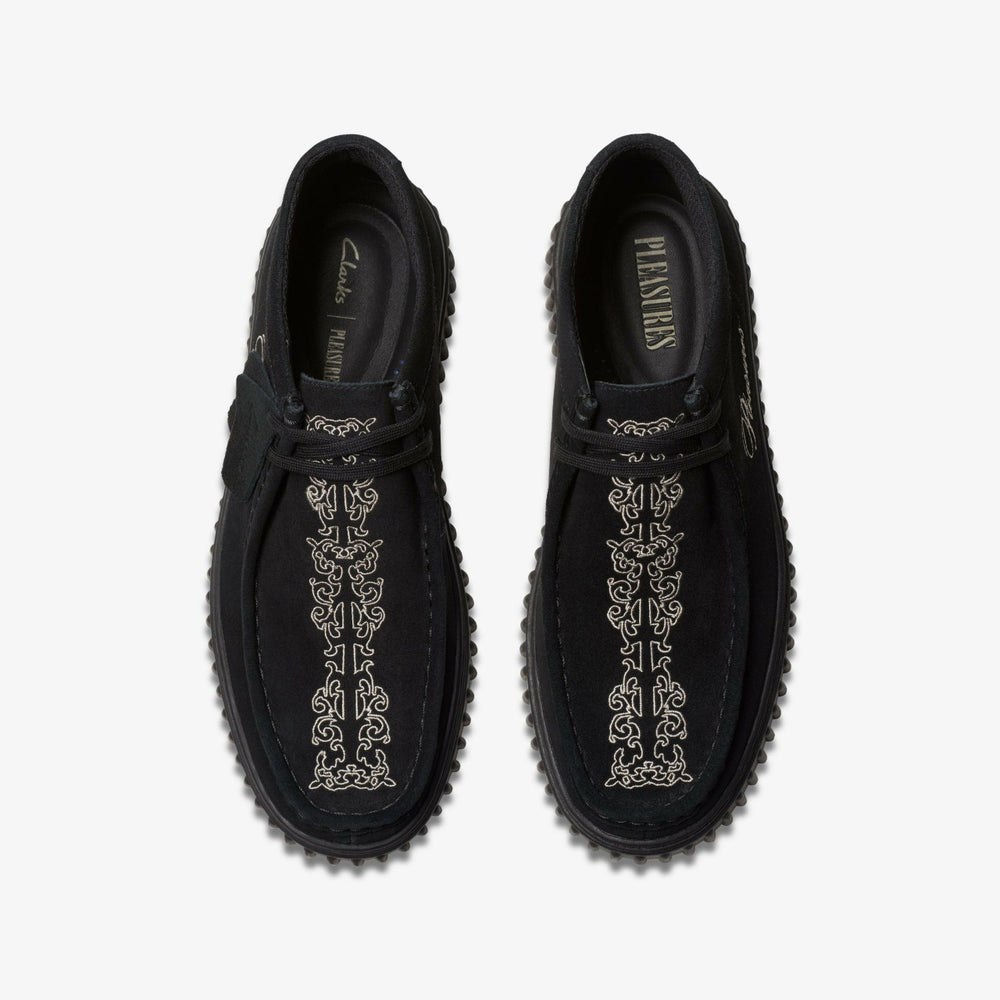 Torhill Woven Black Suede