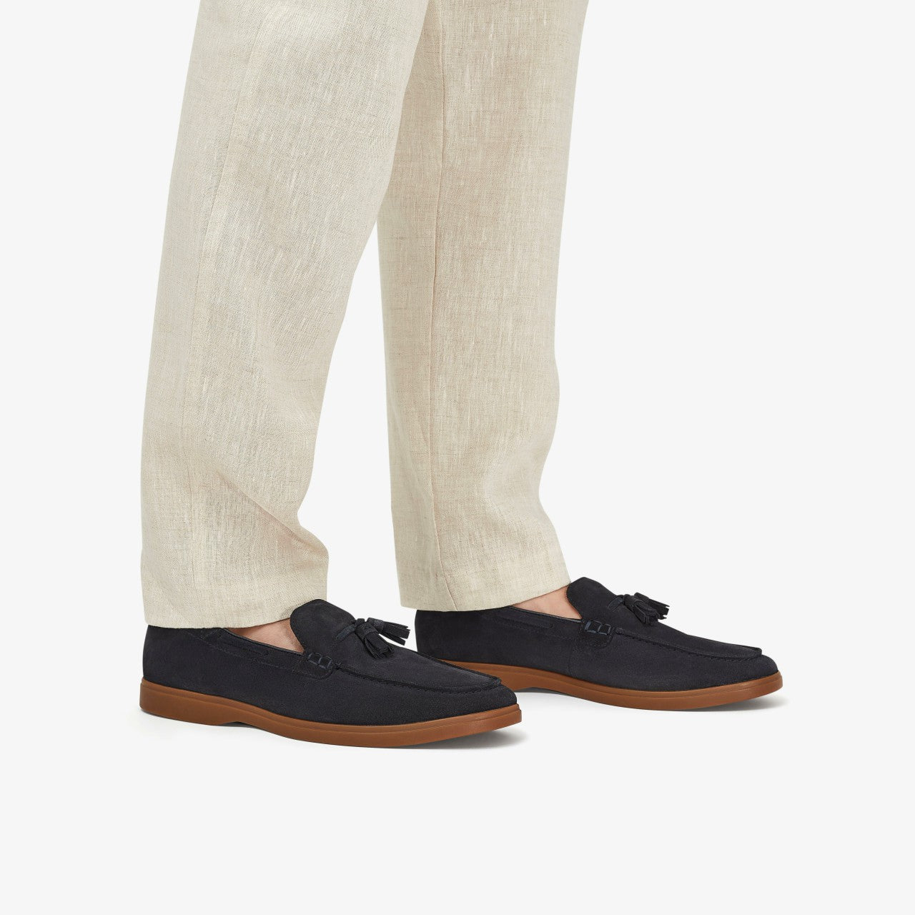 Torford Tassel Navy Suede