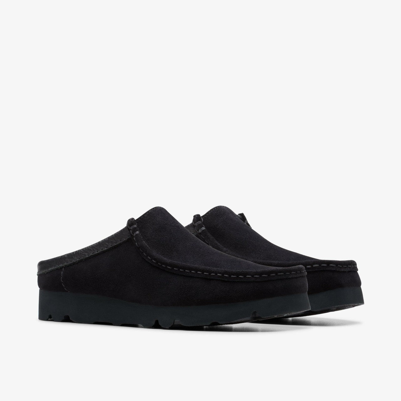 Wallabee Slip Black Suede
