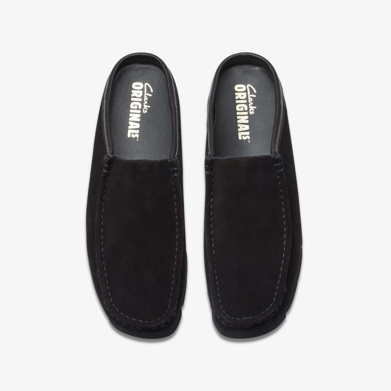 Wallabee Slip Black Suede