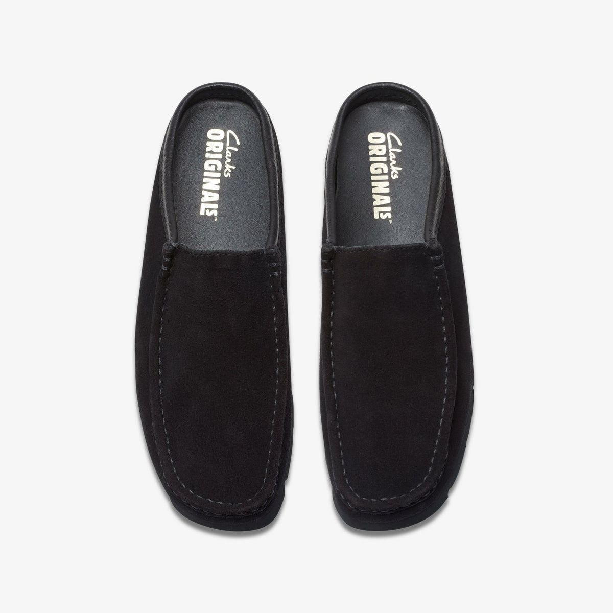 Wallabee Slip Black Suede