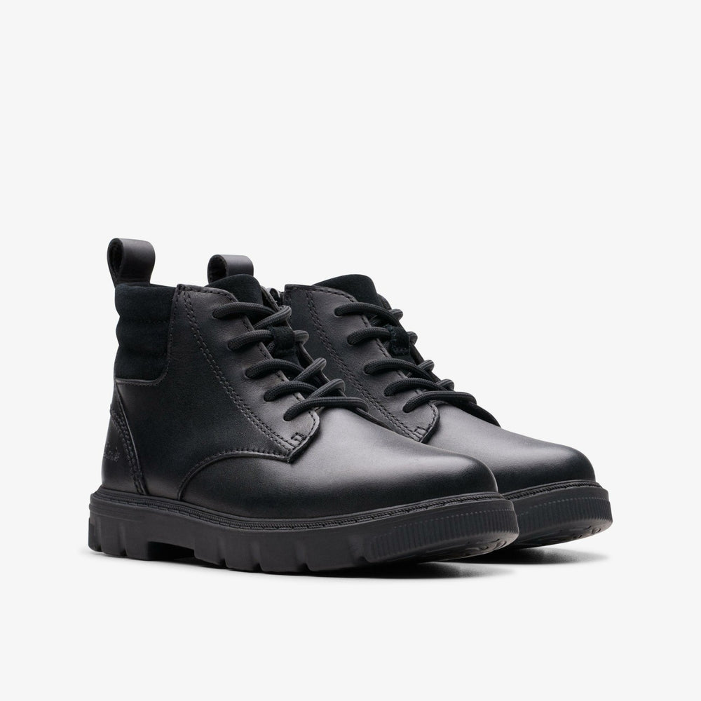 Lorcam Trail Kid Black Leather