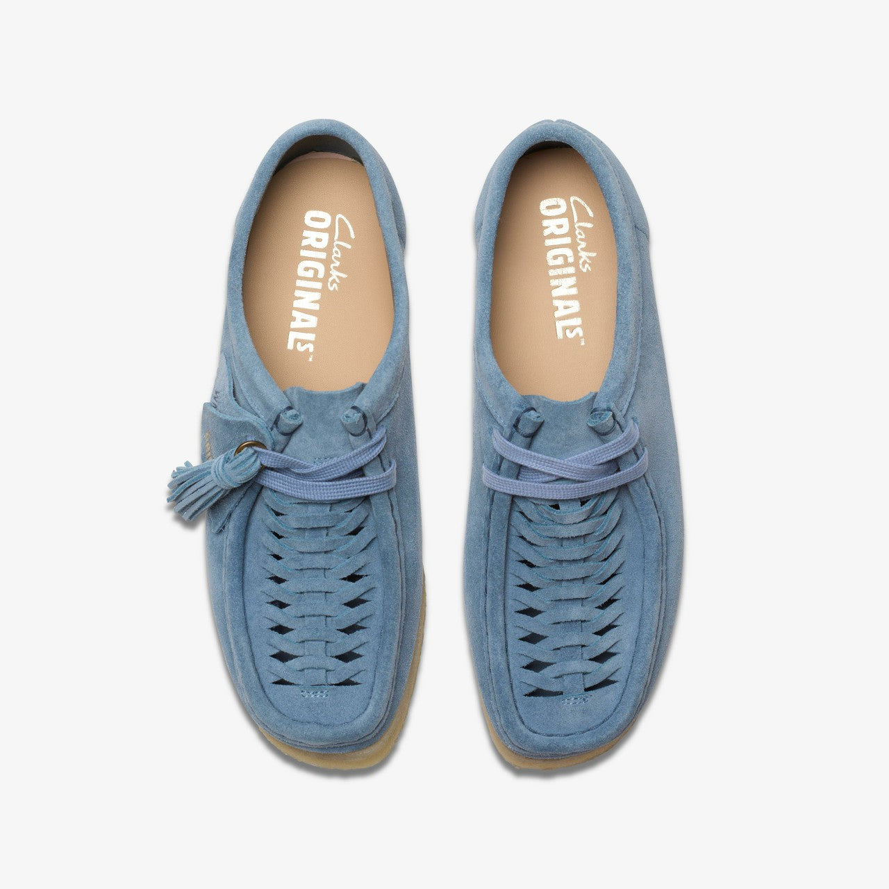 Wallabee Weave Powder Blue Suede