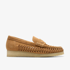 Wallabee Loafer Weave Tan Suede