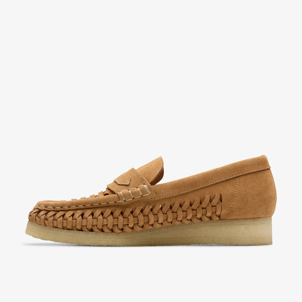 Wallabee Loafer Weave Tan Suede