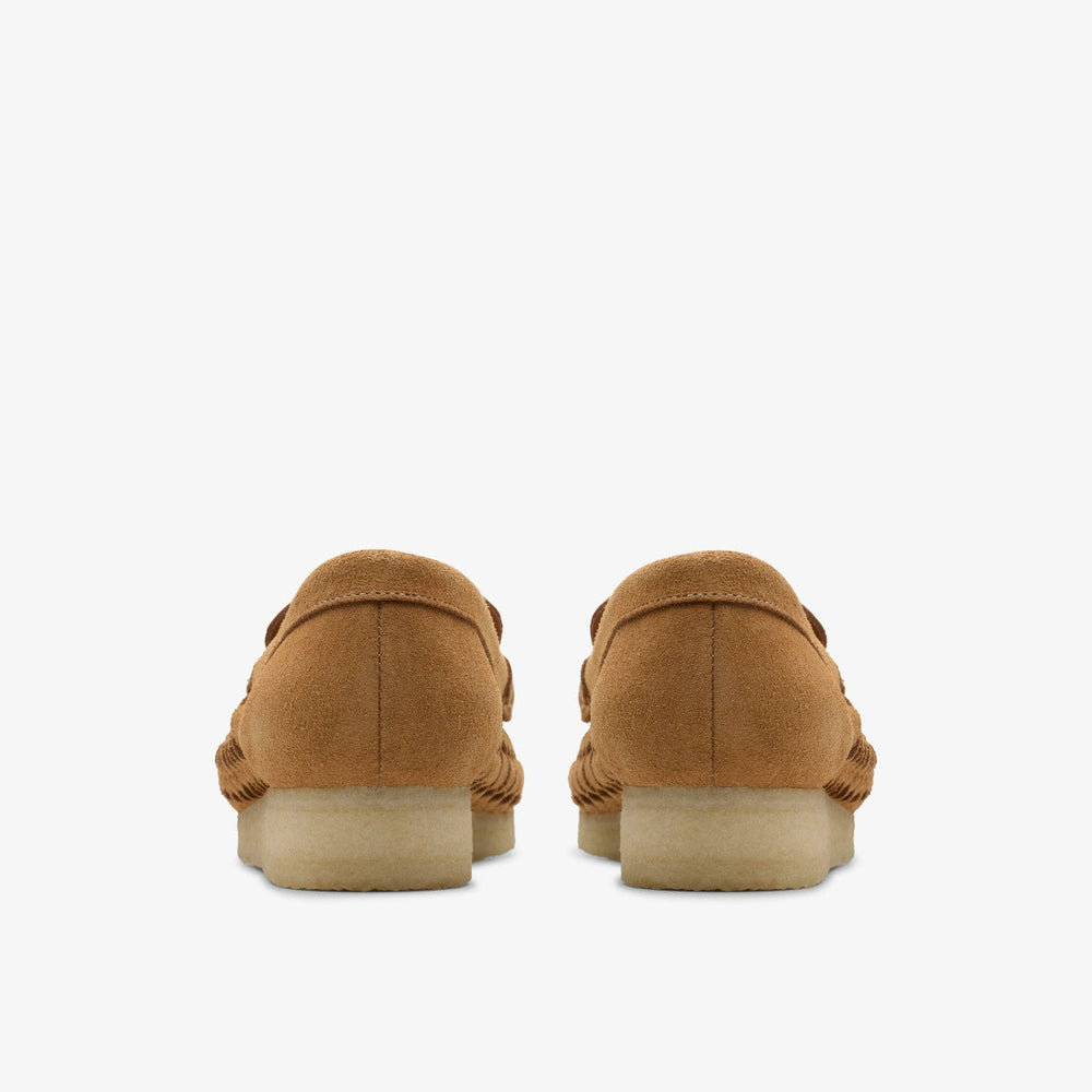 Wallabee Loafer Weave Tan Suede