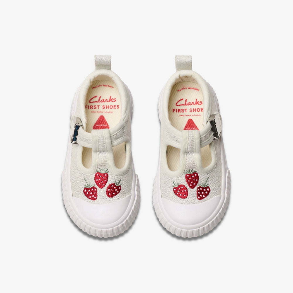 Foxing Berry Toddler Silver Fabric