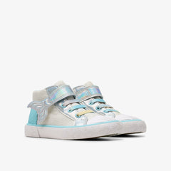 Foxing Wish Hi Toddler Silver Fabric