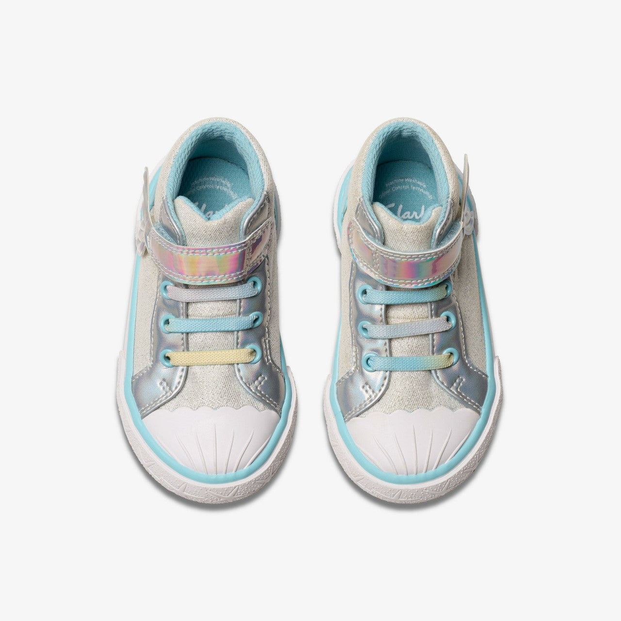 Foxing Wish Hi Toddler Silver Fabric