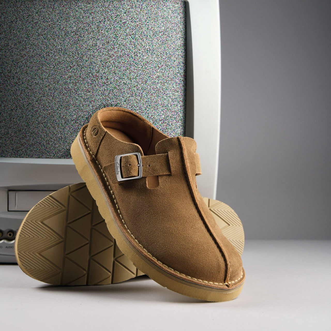 Solsbury Mule Cola Suede