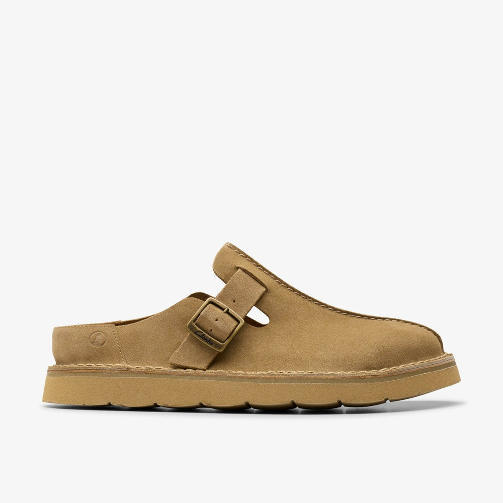Solsbury Mule Dark Sand Suede