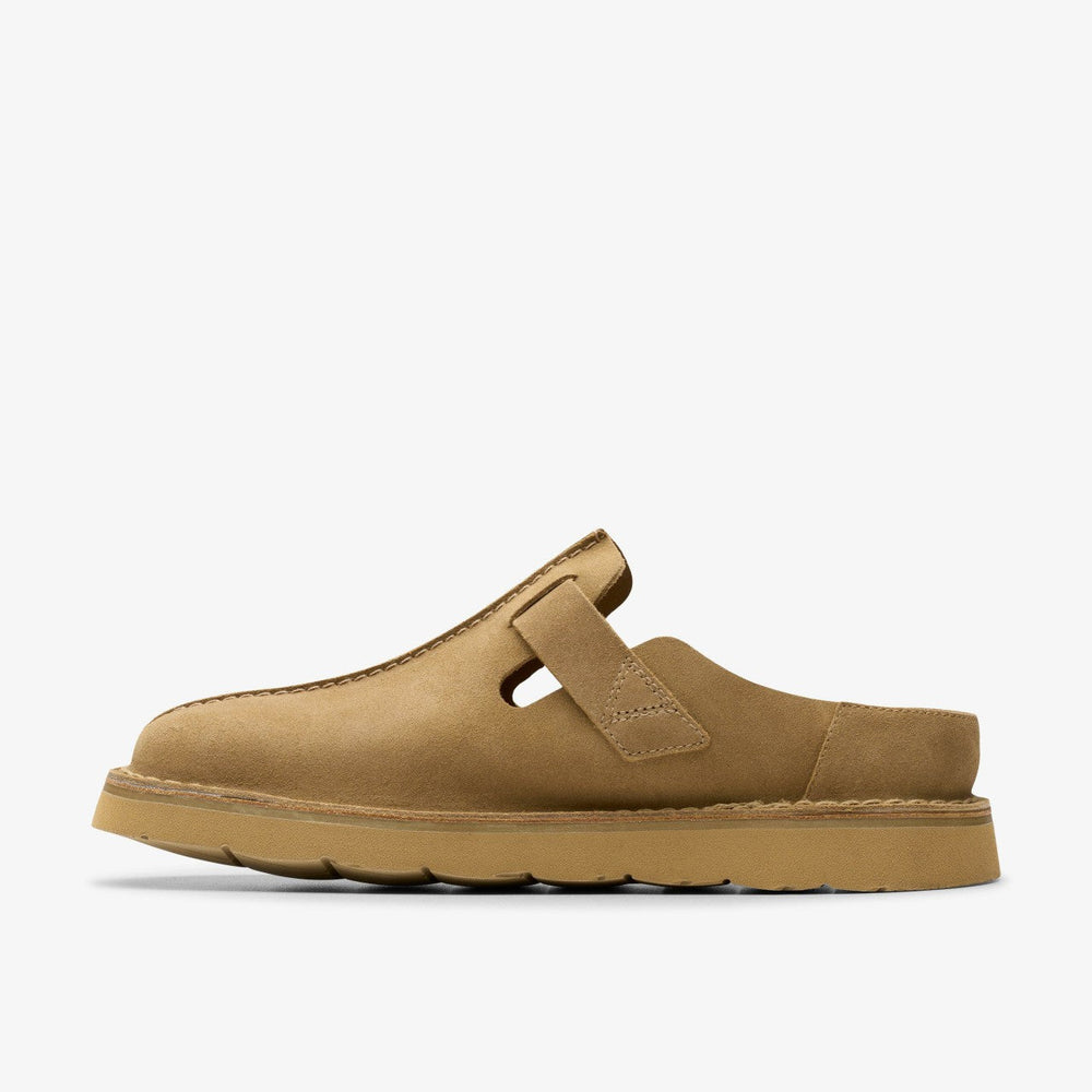 Solsbury Mule Dark Sand Suede
