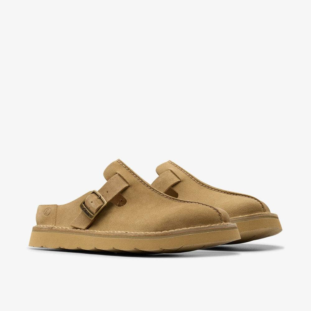 Solsbury Mule Dark Sand Suede