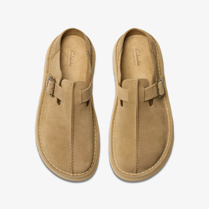Solsbury Mule Dark Sand Suede