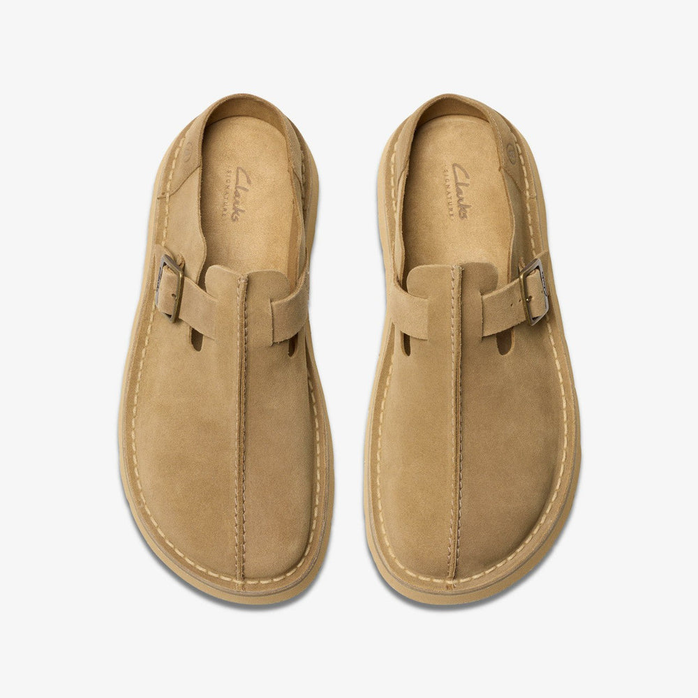 Solsbury Mule Dark Sand Suede
