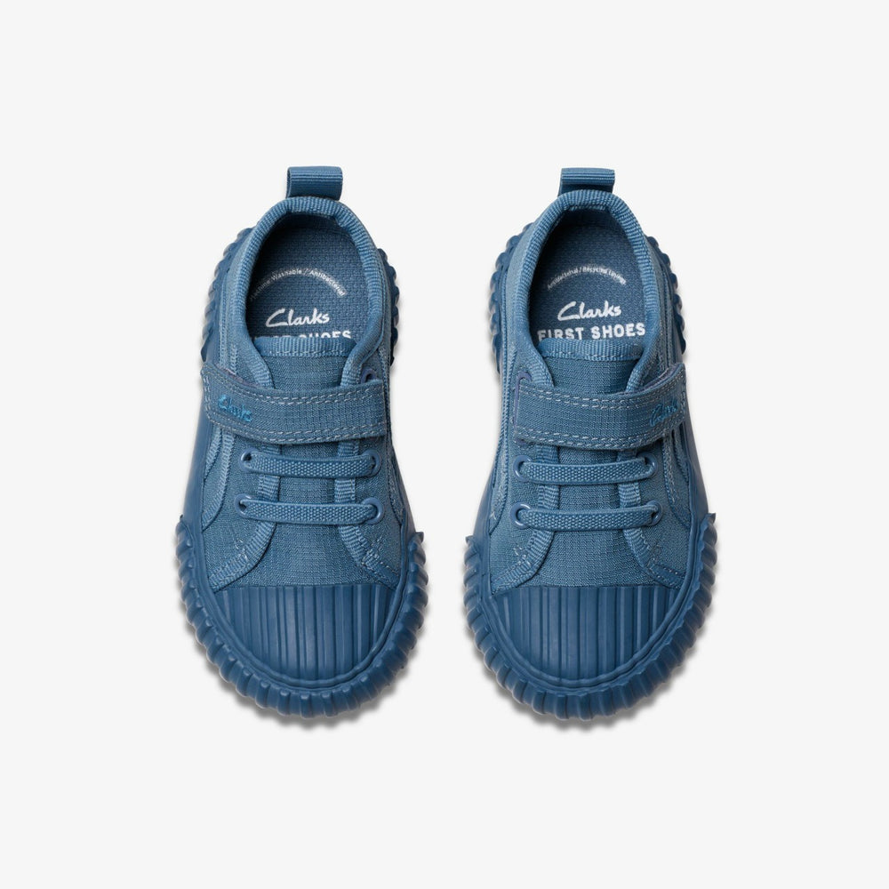 Foxing Stitch Toddler Blue Fabric