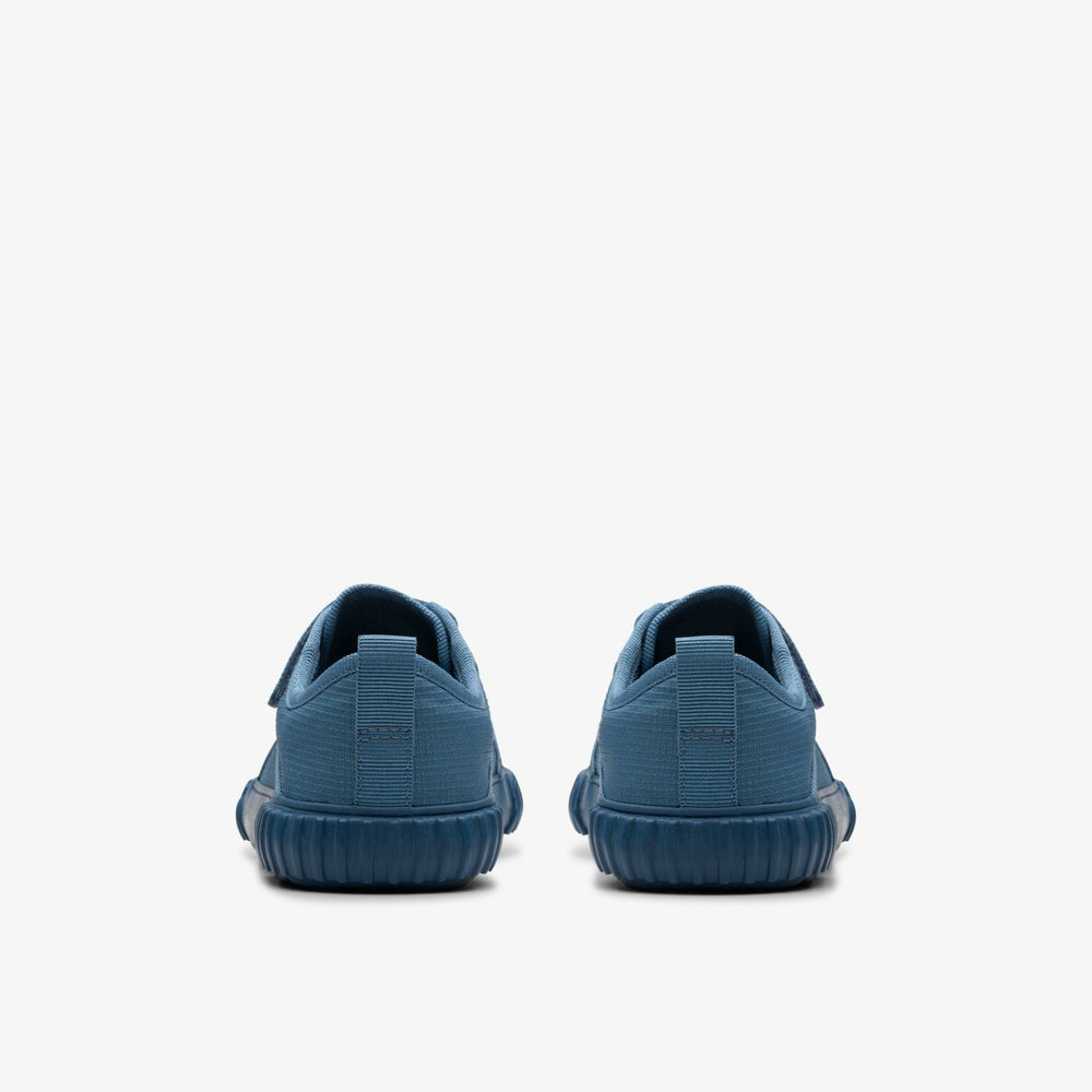 Foxing Stitch Kid Blue Fabric