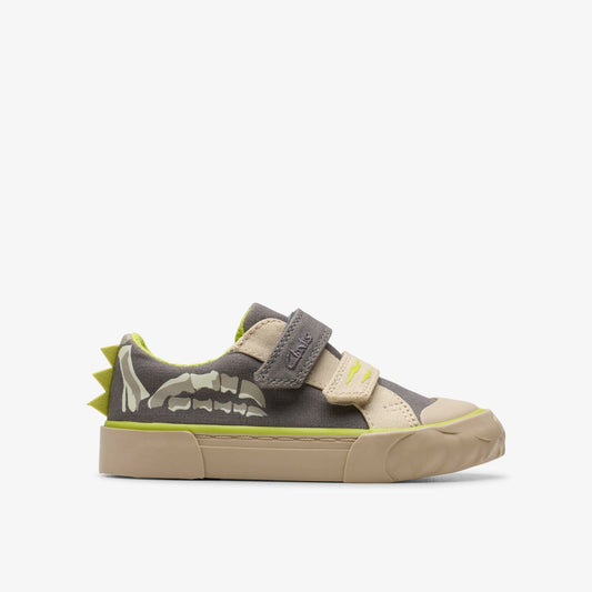 Foxing Stomp Toddler Grey Canvas