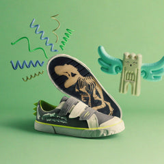 Foxing Stomp Toddler Grey Canvas