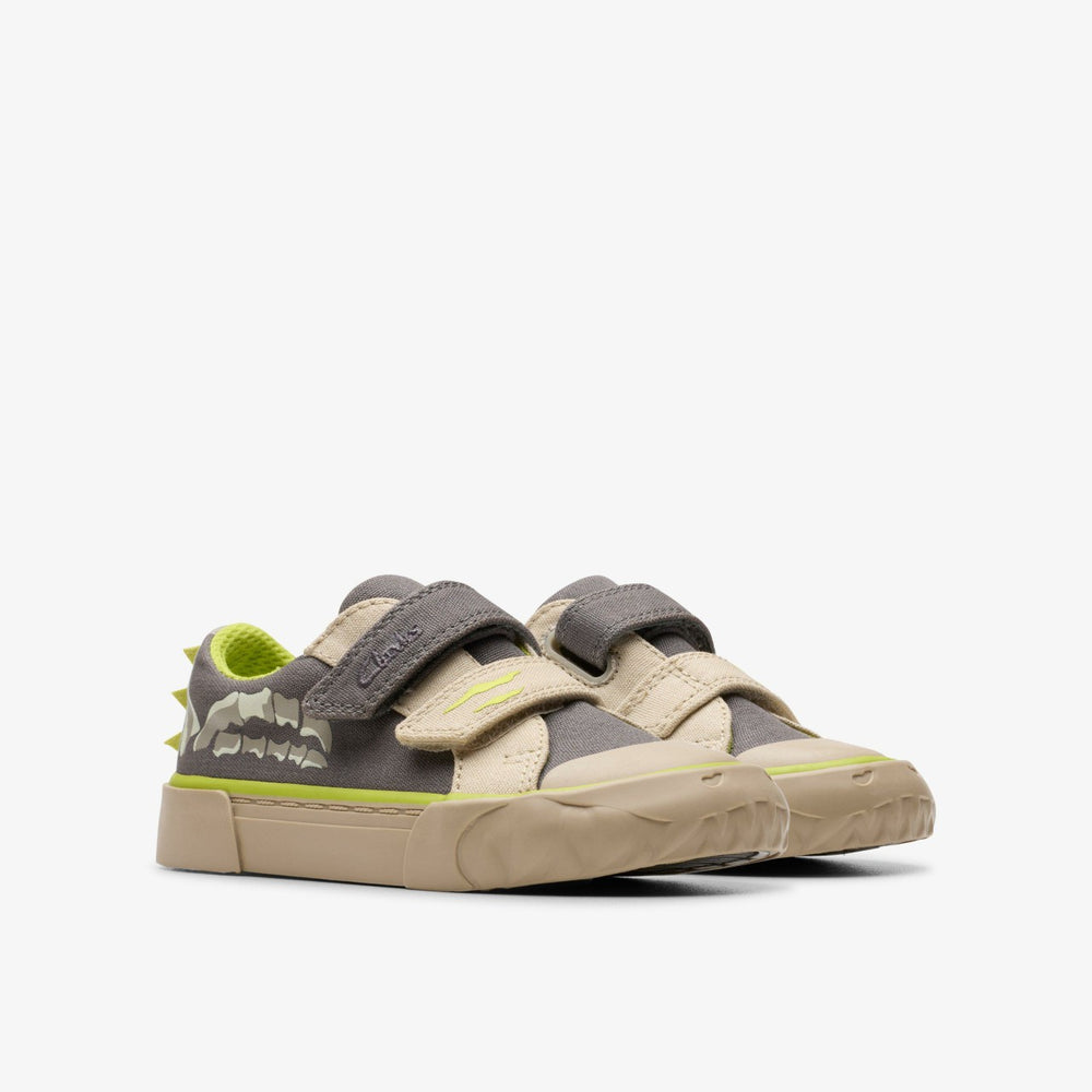 Foxing Stomp Toddler Grey Canvas