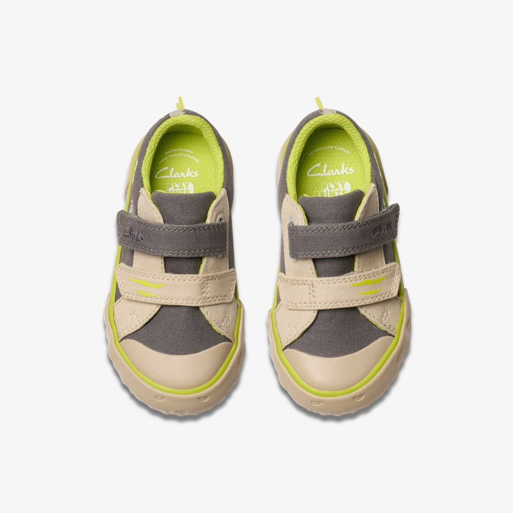 Foxing Stomp Toddler Grey Canvas