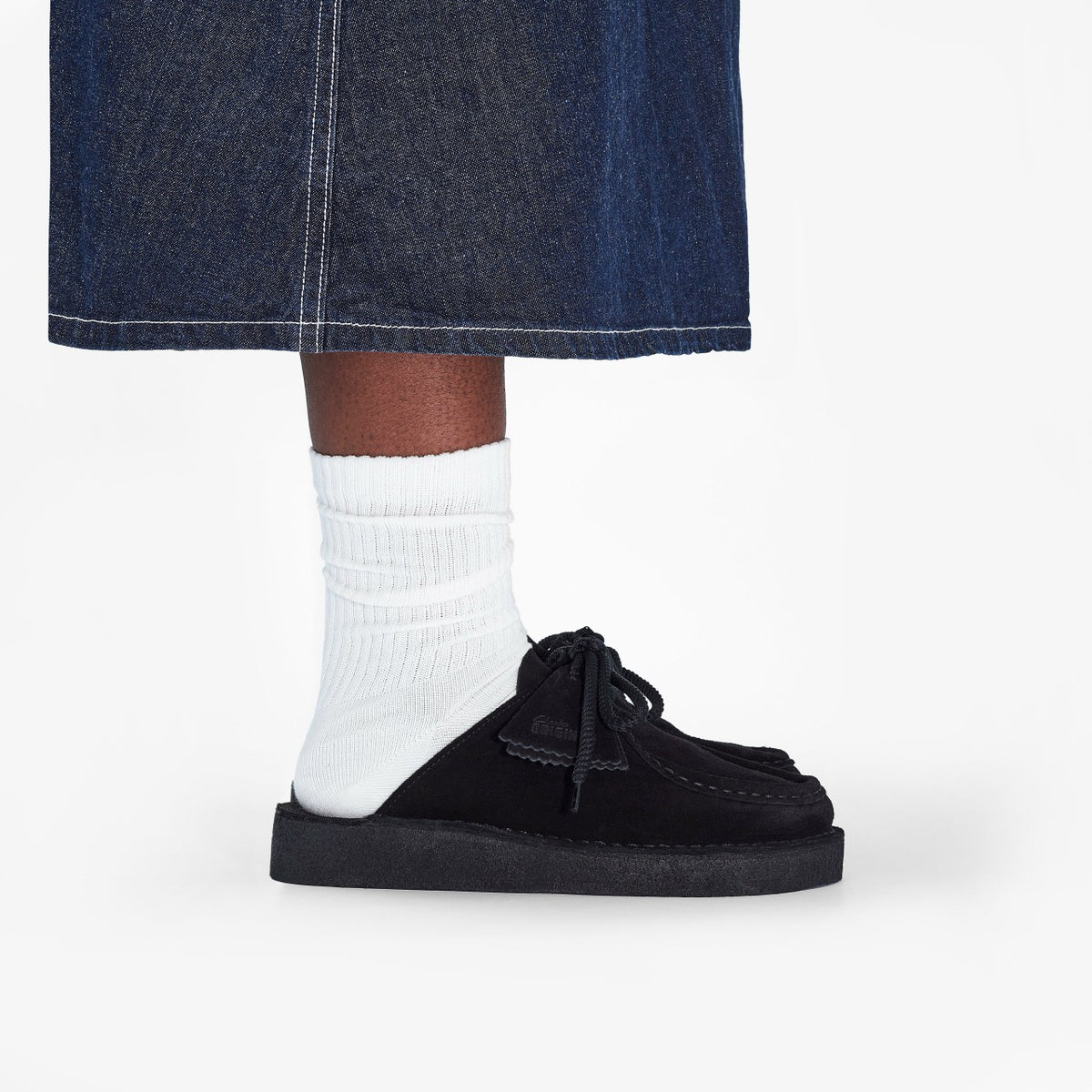 Desert Nomad Mule Black Suede