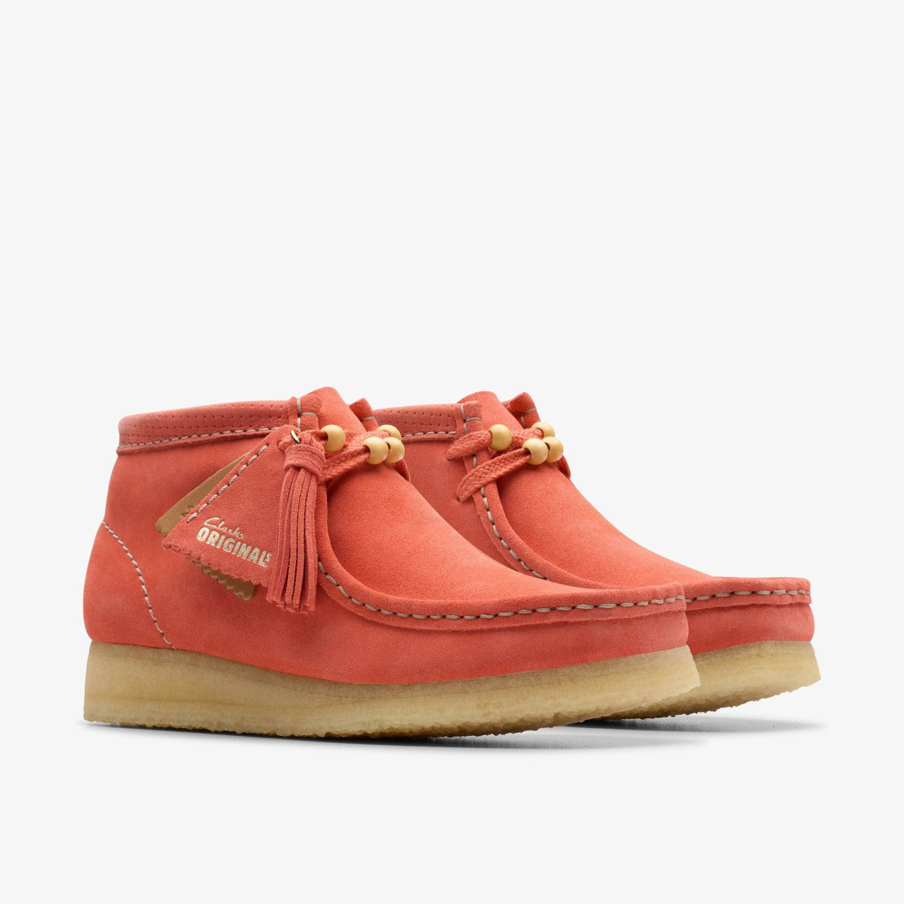 Wallabee Boot Coral Suede
