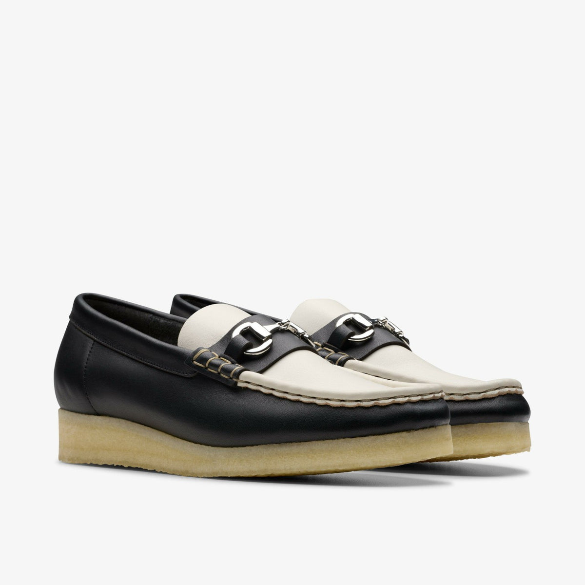 Wallabee Loafer HBIT Black/White Leather