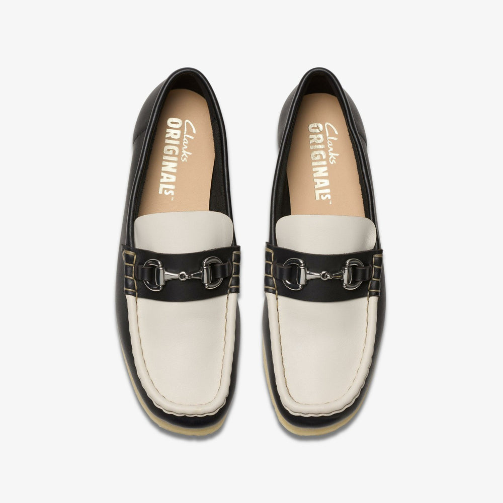 Wallabee Loafer HBIT Black/White Leather