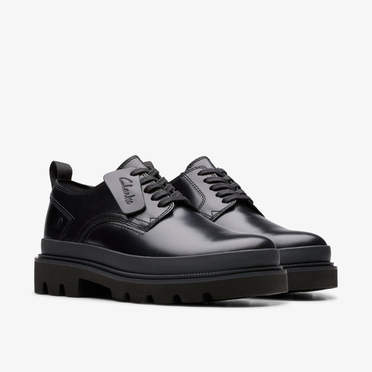 Badell Lace Black Leather