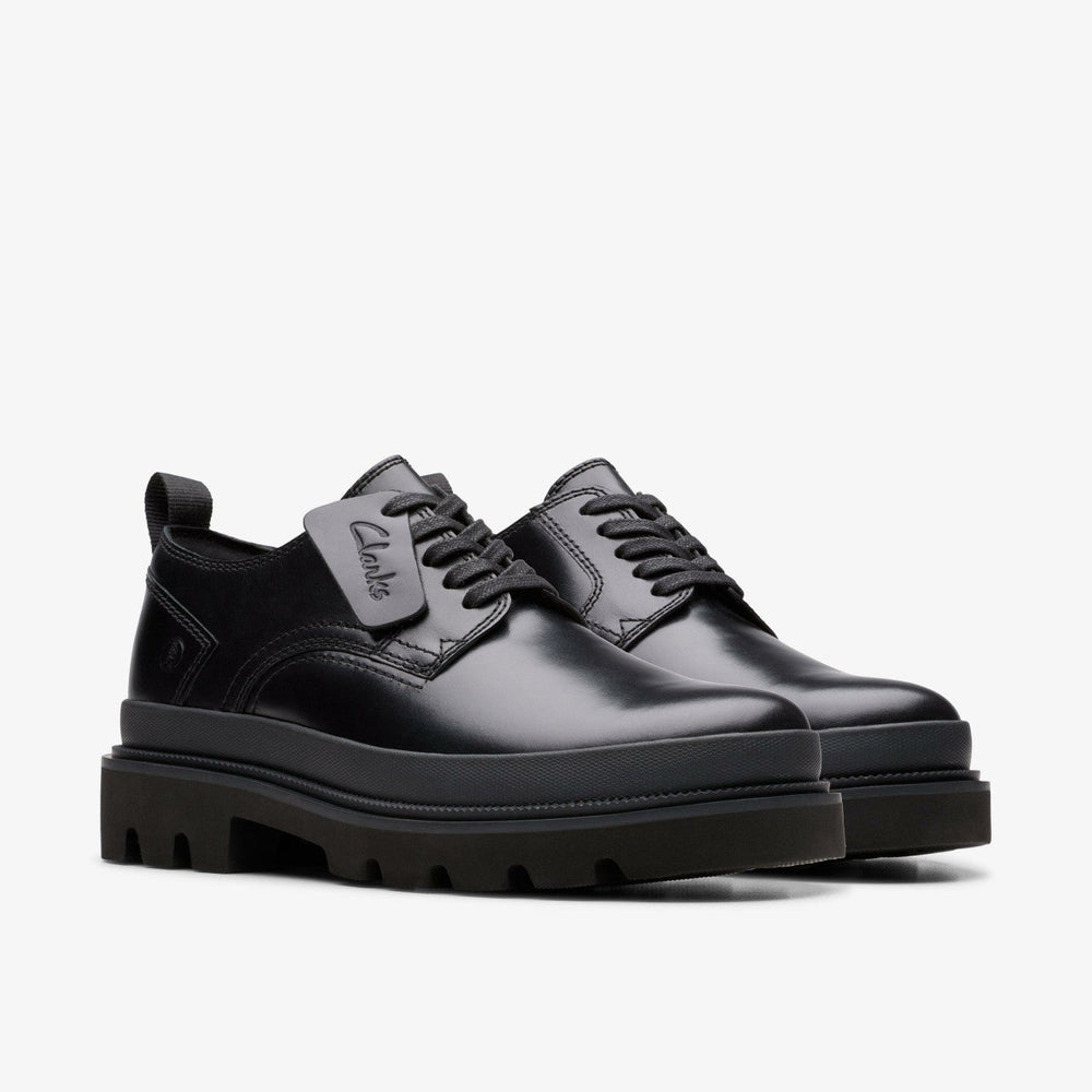 Badell Lace Black Leather