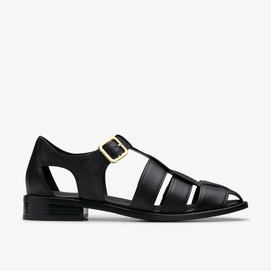 Hana Sun Black Leather