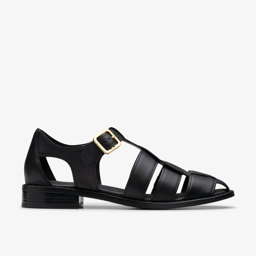 Hana Sun Black Leather