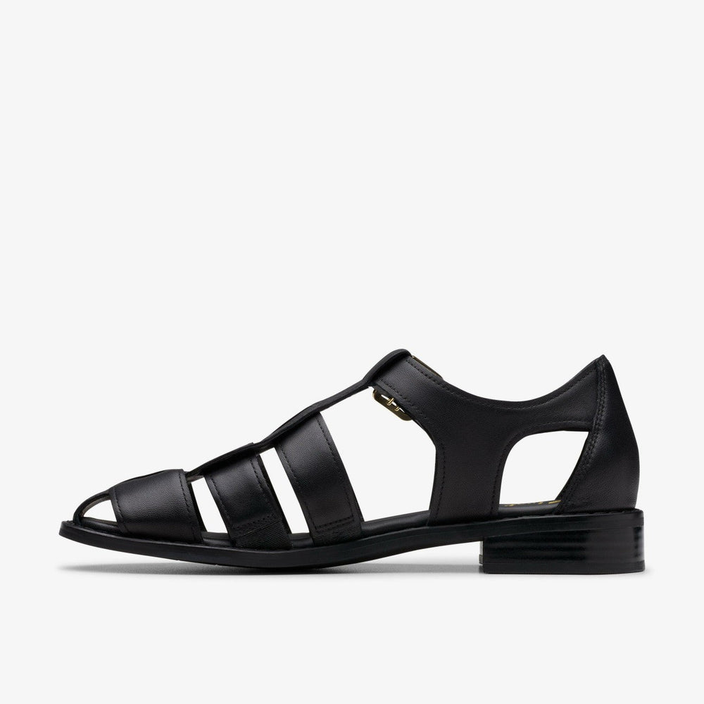 Hana Sun Black Leather
