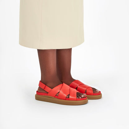 Aristella Sun Bright Red Leather