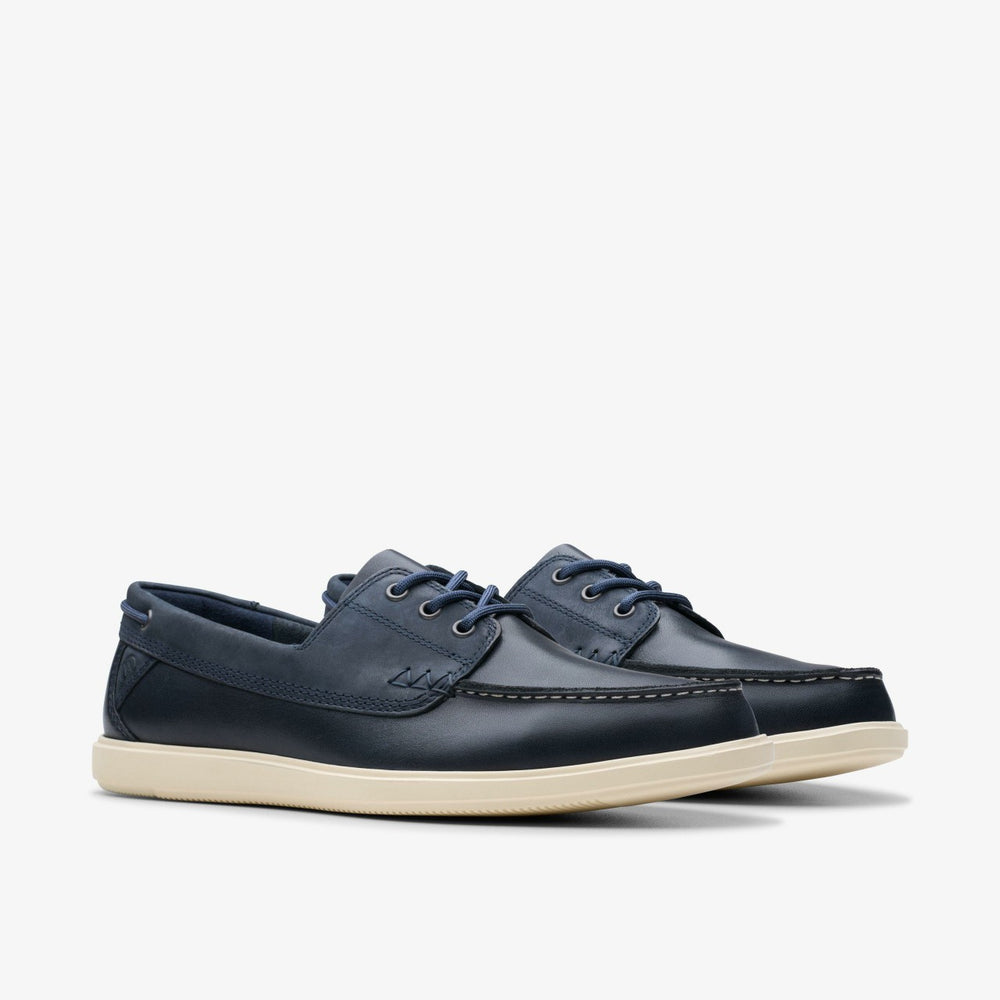 Bratton Boat Navy Leather