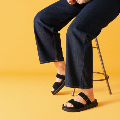 Aristella Mule Black Suede