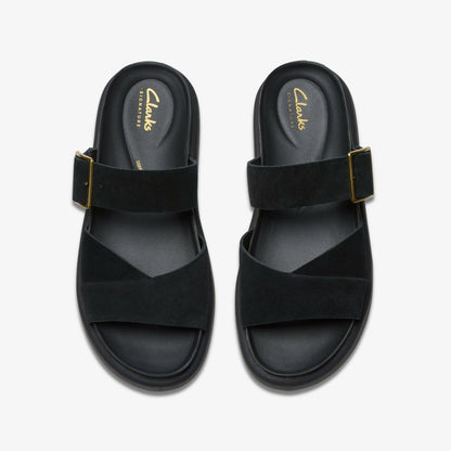 Aristella Mule Black Suede