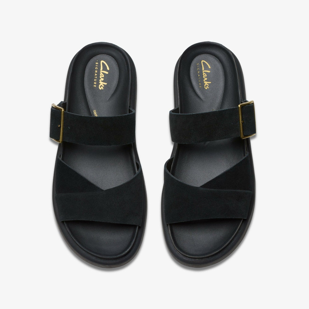 Aristella Mule Black Suede